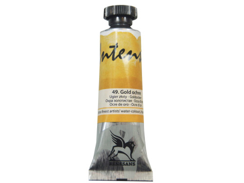 Watercolor paint Intense - Renesans - 49, gold ochre, 15 ml