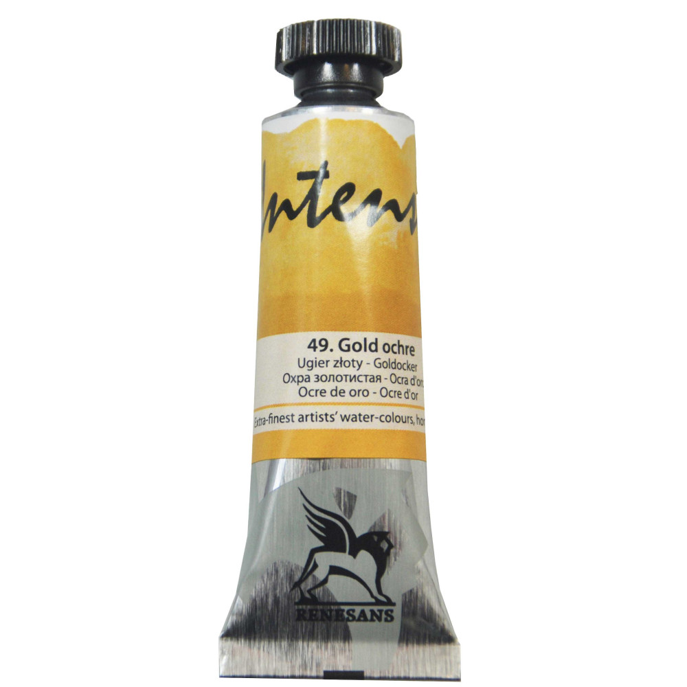 Farba akwarelowa Intense Water - Renesans - 49, gold ochre, 15 ml