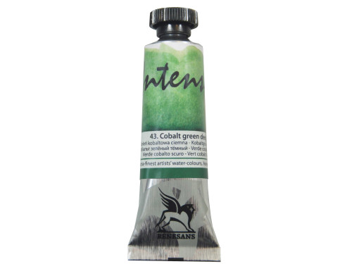 Farba akwarelowa Intense Water - Renesans - 43, cobalt deep green, 15 ml