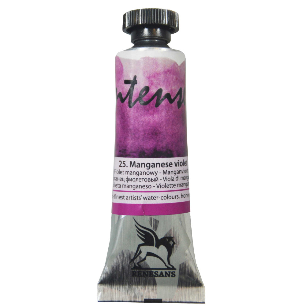 Watercolor paint Intense - Renesans - 25, manganese violet, 15 ml