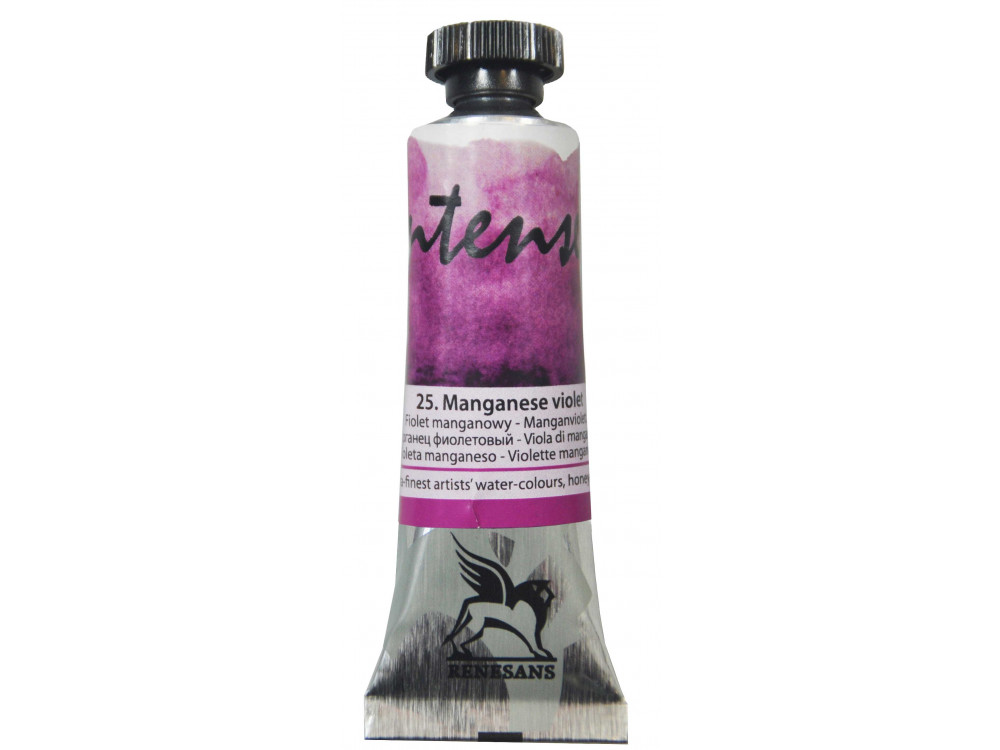Watercolor paint Intense - Renesans - 25, manganese violet, 15 ml