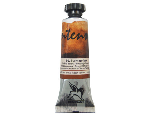Watercolor paint Intense - Renesans - 59, burnt umber, 15 ml