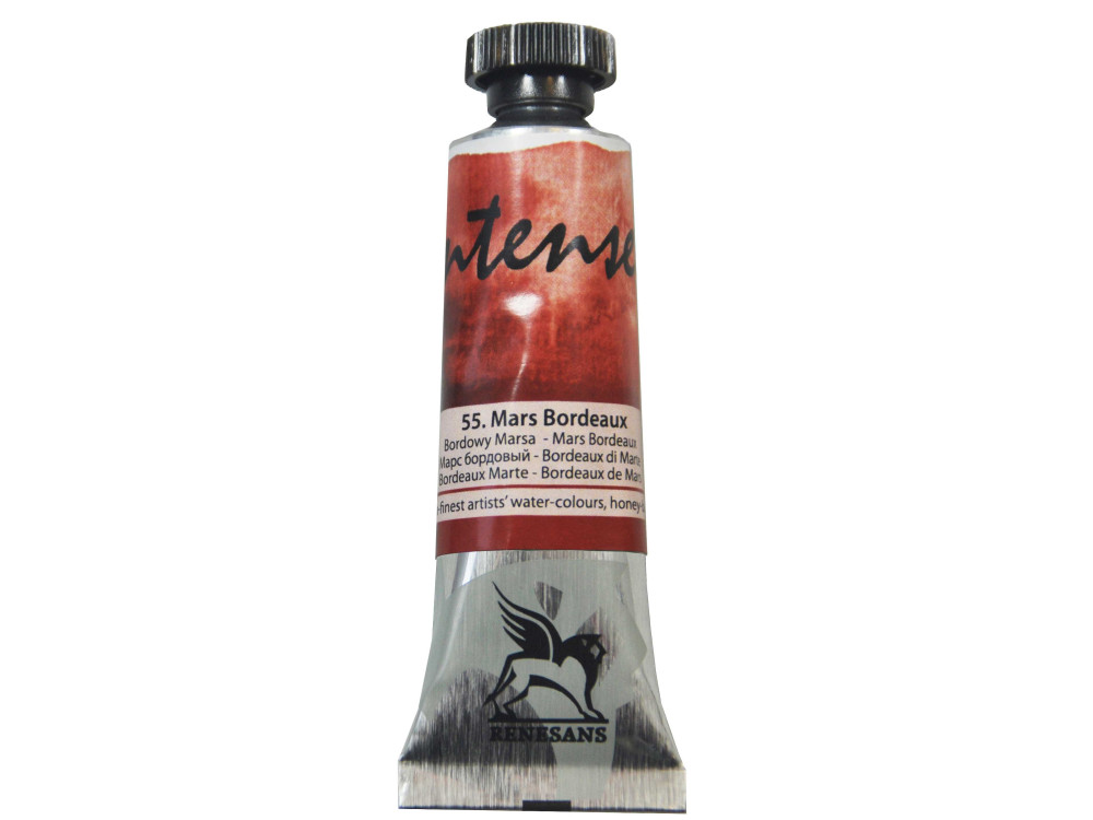 Farba akwarelowa Intense Water - Renesans - 55, Mars bordeaux, 15 ml