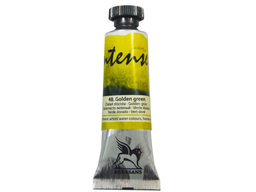 Watercolor paint Intense - Renesans - 48, golden green, 15 ml