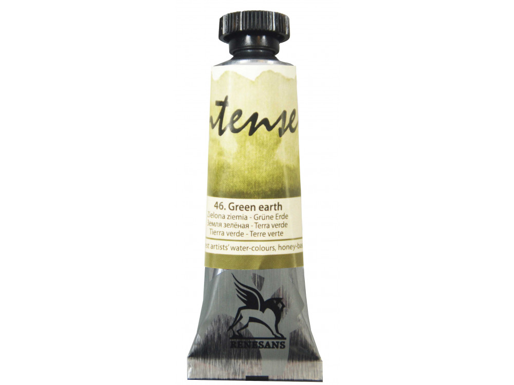Watercolor paint Intense - Renesans - 46, green earth, 15 ml