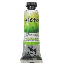 Farba akwarelowa Intense Water - Renesans - 39, permanent green, 15 ml