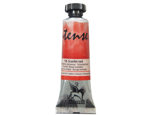 Watercolor paint Intense - Renesans - 18, scarlet red, 15 ml