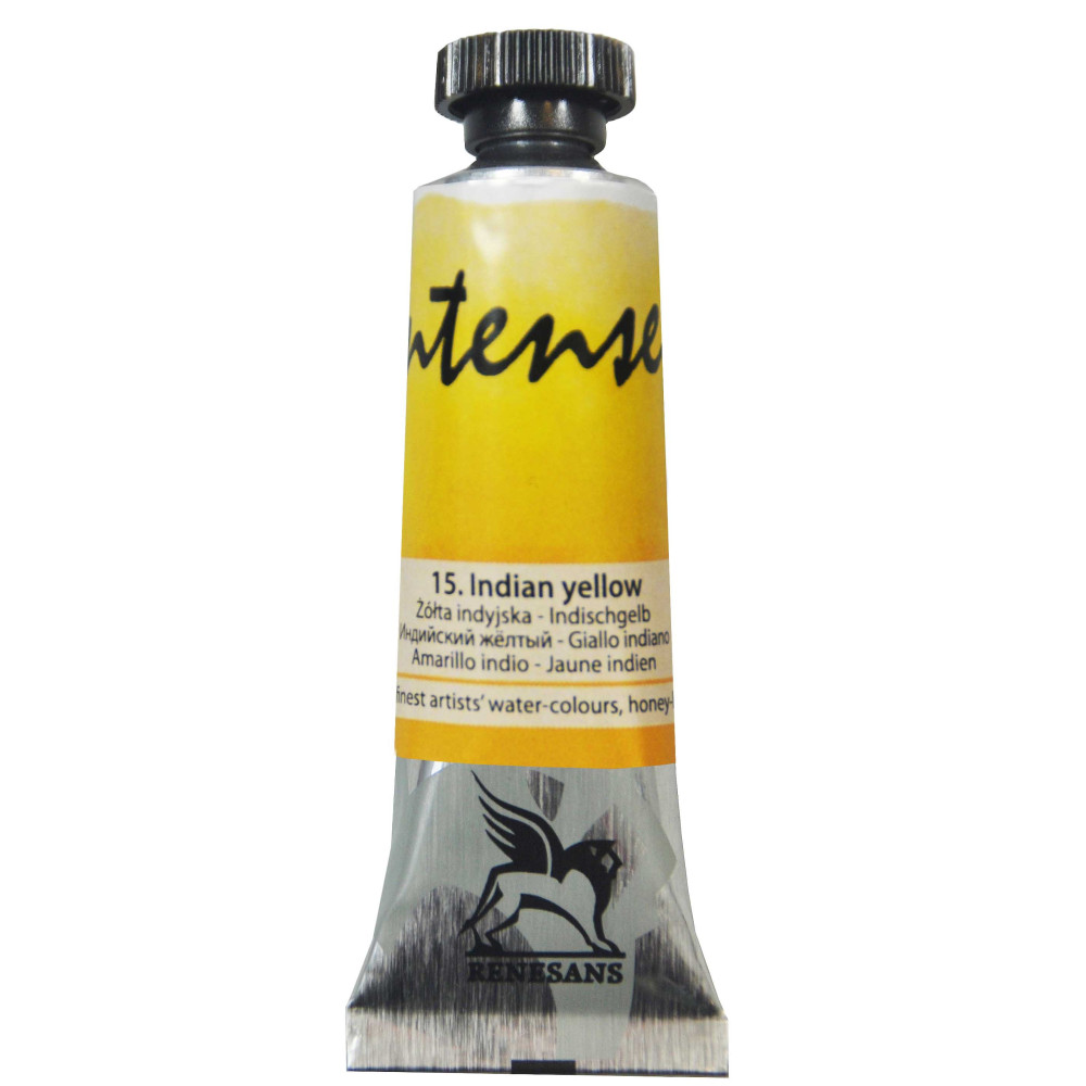 Farba akwarelowa Intense Water - Renesans - 15, indian yellow, 15 ml