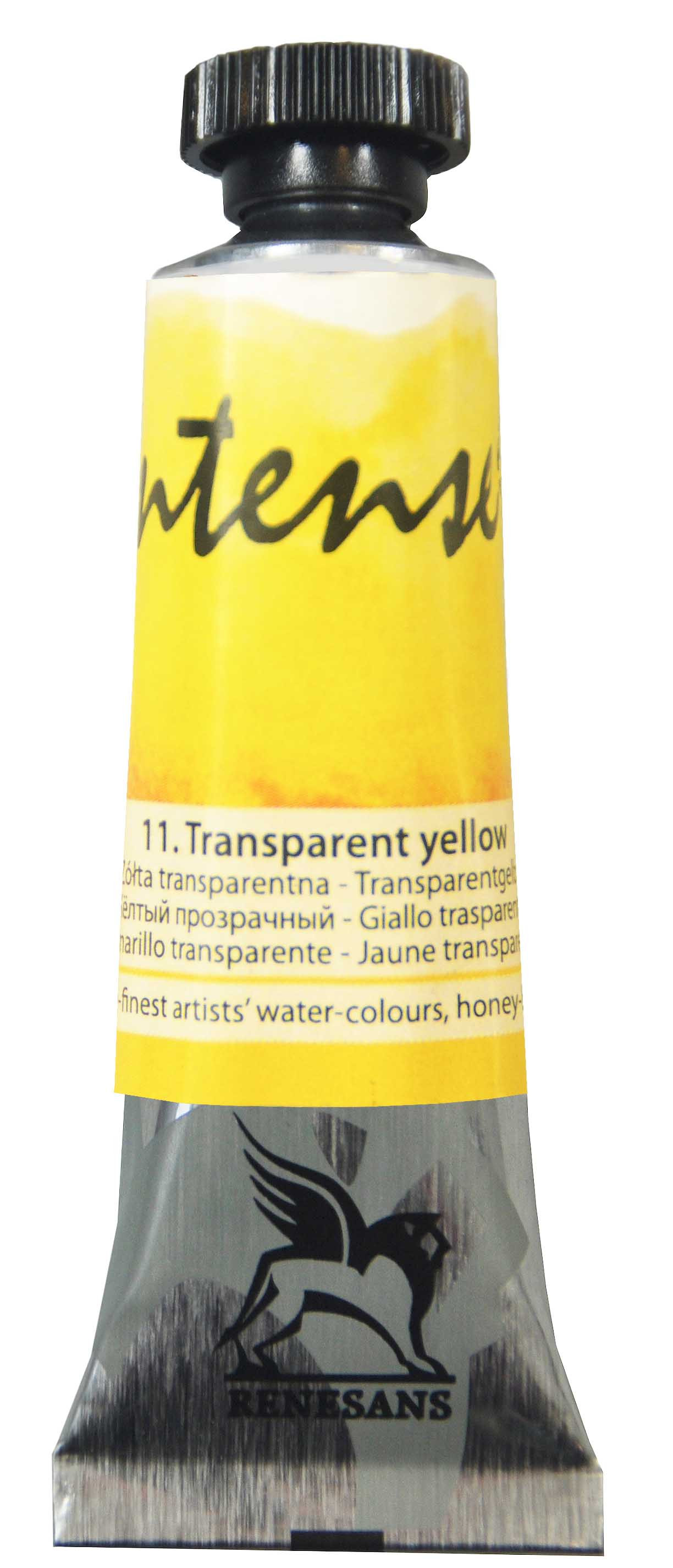 Watercolor paint Intense Renesans 11, transparent yellow, 15 ml