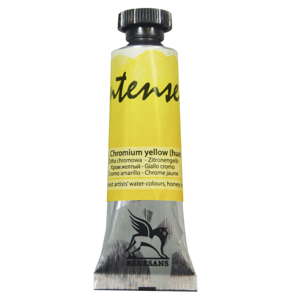Watercolor paint Intense - Renesans - 8, chromium yellow, 15 ml