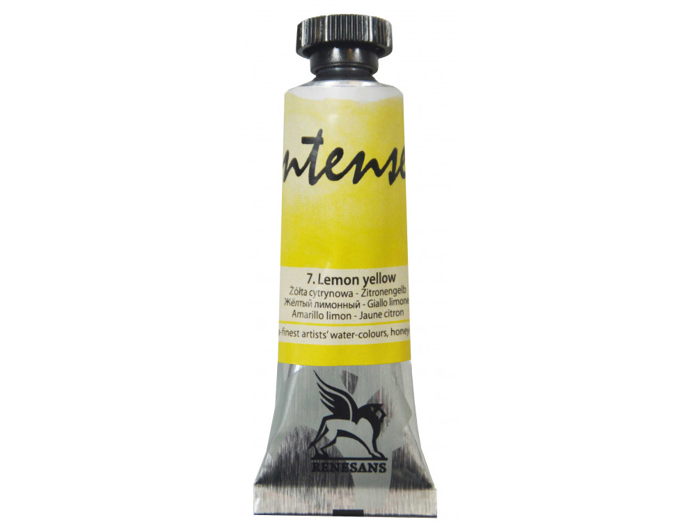 Watercolor paint Intense - Renesans - 7, lemon yellow, 15 ml
