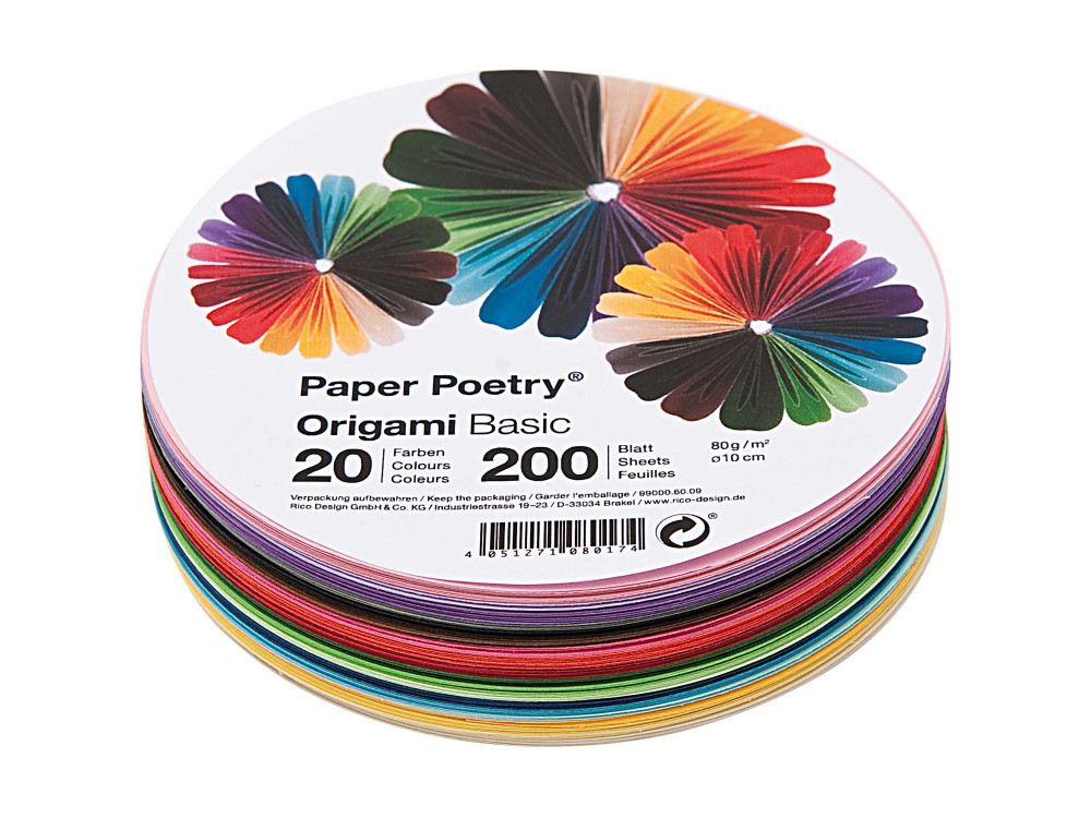 Origami Paper Basic Paper Poetry Round 10 Cm 0 Sheets