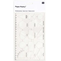 Stencils - Paper Poetry - geometry, 12,5 x 20 cm