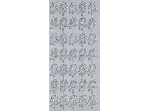 Stickers - Roses 200 Silver