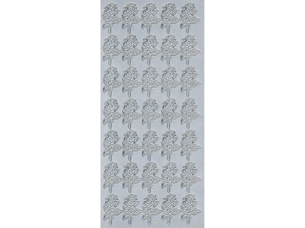 Stickers - Roses 200 Silver