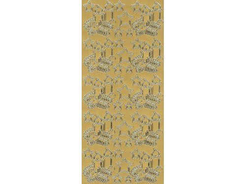 Stickers - Candles Strars 68 Gold