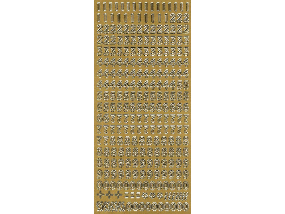 Stickers - Digits 269 Gold