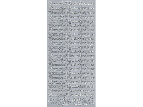 Stickers - Pamiątka Chrztu Świętego 2129 Silver