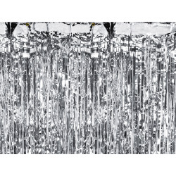 Curtain Party - silver, 90 x 250 cm
