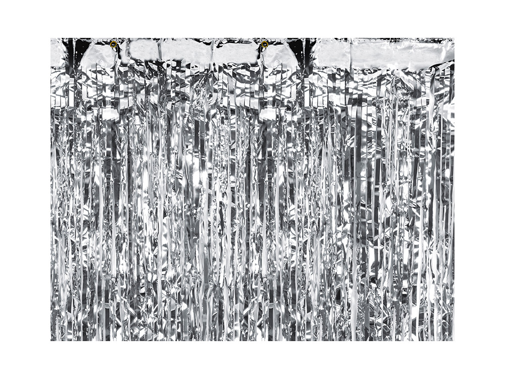 Curtain Party - silver, 90 x 250 cm