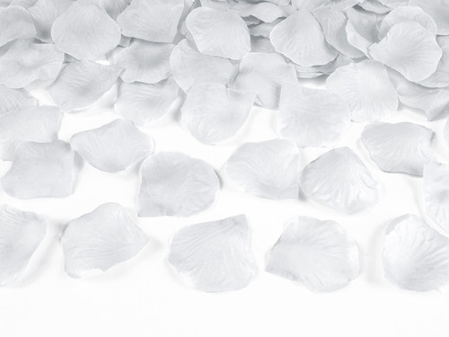 Rose petals in bag - silver, 100 pcs.