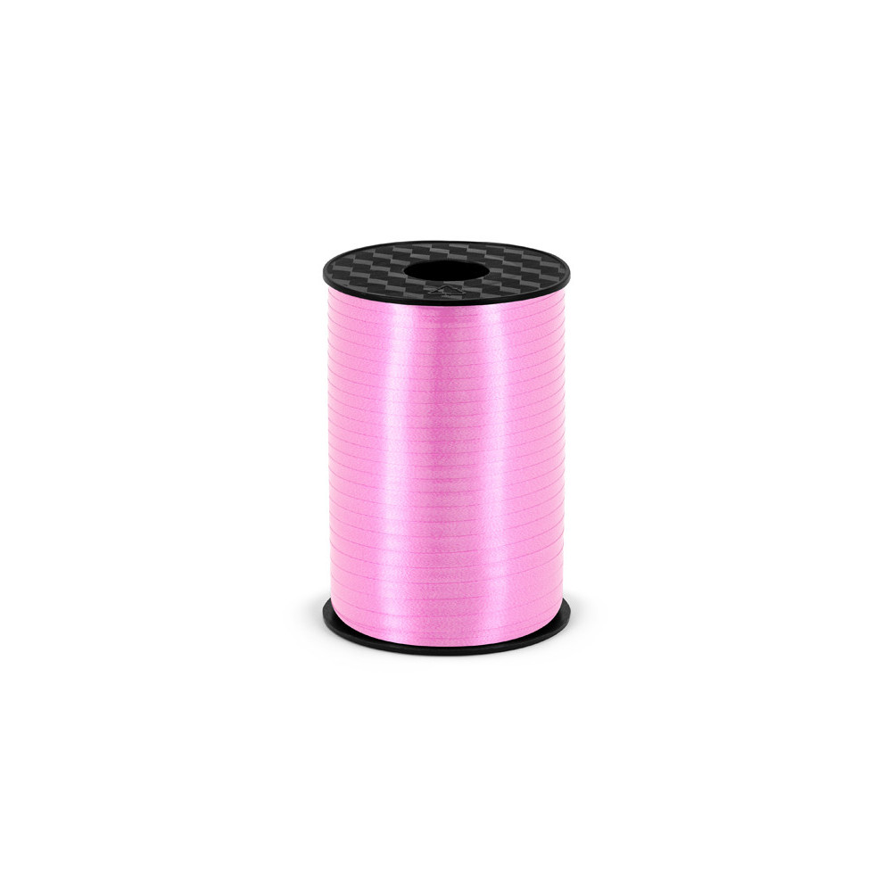 Plastic ribbon - pink, 5 mm x 225 m