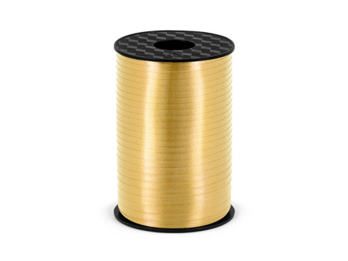 Plastic ribbon - gold, 5 mm x 225 m