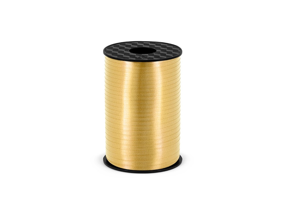 Wstążka plastikowa do balonów - złota, 5 mm x 225 m