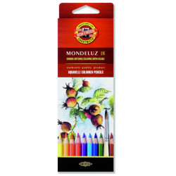 Set of Aquarell Coloured Pencils - Koh-I-Noor - 18 pcs.