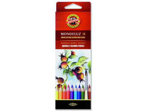 Set of Aquarell Coloured Pencils - Koh-I-Noor - 18 pcs.