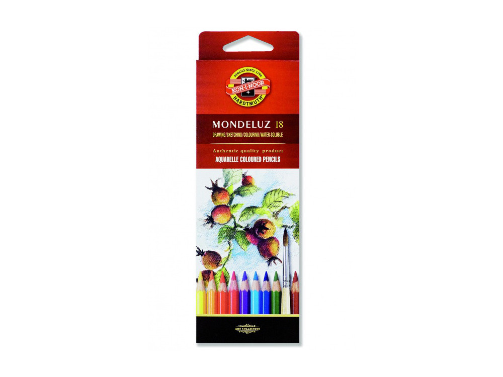 Zestaw kredek akwarelowych Mondeluz - Koh-I-Noor - 18 kolorów
