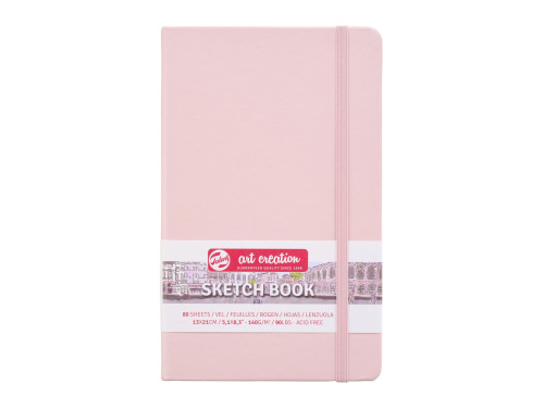 Sketch Book 13 x 21 cm - Talens Art Creation - Pastel Pink, 140g, 80 sheets