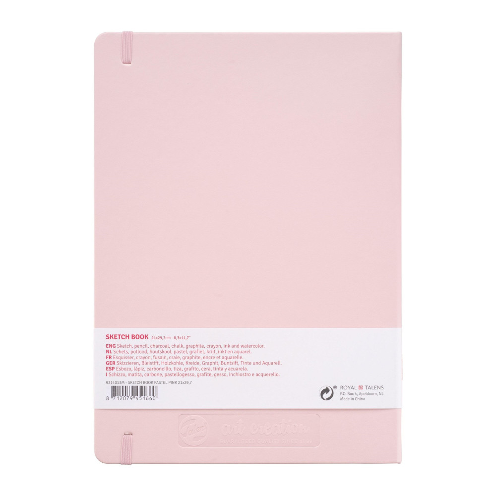 Sketch Book 21 x 30 cm - Talens Art Creation - Pastel Pink, 140g, 80 sheets