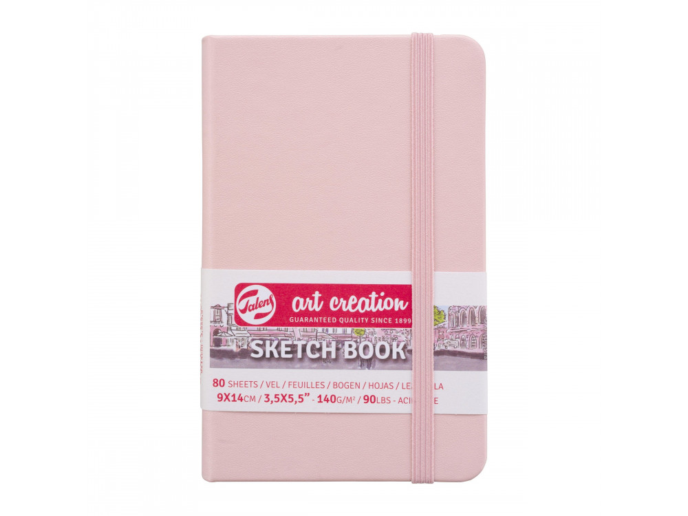 Sketch Book 9 x 14 cm - Talens Art Creation - Pastel Pink, 140g, 80 sheets