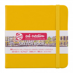 Sketch Book 12 x 12 cm - Talens Art Creation - Golden Yellow, 140g, 80 sheets