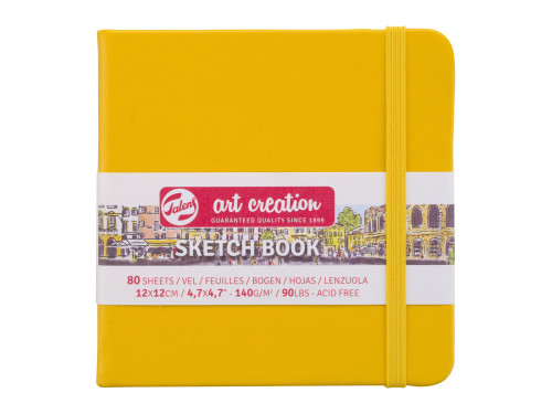 Sketch Book 12 x 12 cm - Talens Art Creation - Golden Yellow, 140g, 80 sheets