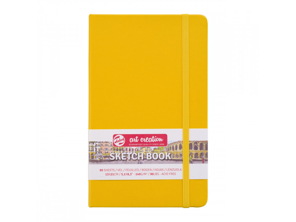 Sketch Book 13 x 21 cm - Talens Art Creation - Golden Yellow, 140g, 80 sheets