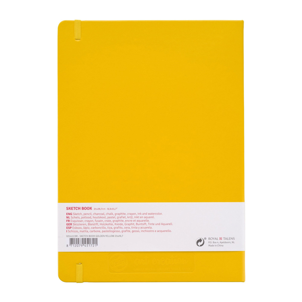 Sketch Book 21 x 30 cm - Talens Art Creation - Golden Yellow, 140g, 80 sheets
