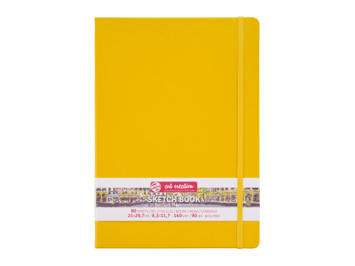 Sketch Book 21 x 30 cm - Talens Art Creation - Golden Yellow, 140g, 80 sheets