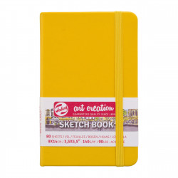 Sketch Book 9 x 14 cm - Talens Art Creation - Golden Yellow, 140g, 80 sheets