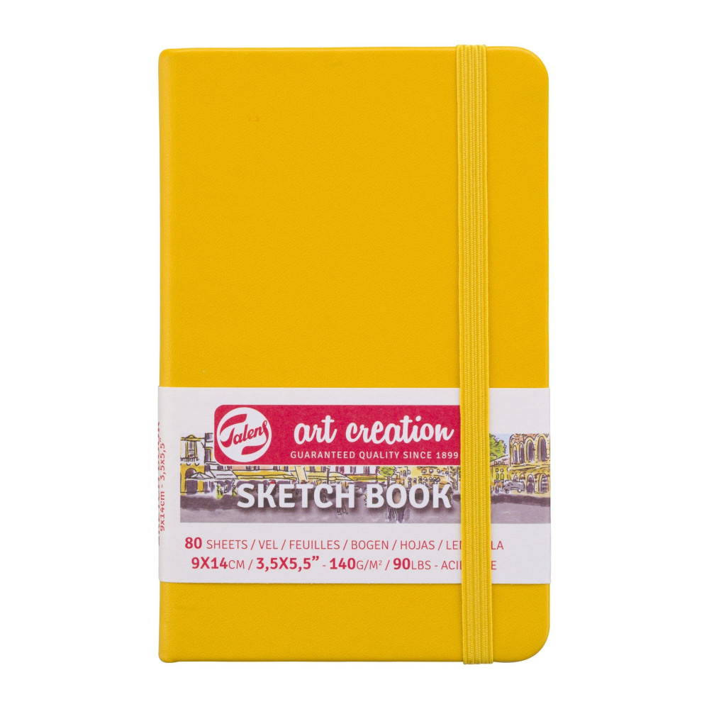 Sketch Book 9 x 14 cm - Talens Art Creation - Golden Yellow, 140g, 80 sheets