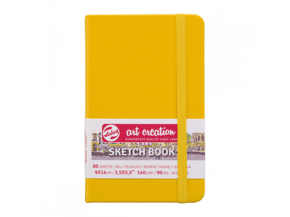 Sketch Book 9 x 14 cm - Talens Art Creation - Golden Yellow, 140g, 80 sheets