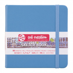 Sketch Book 12 x 12 cm - Talens Art Creation - Lake Blue, 140g, 80 sheets