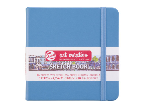 Sketch Book 12 x 12 cm - Talens Art Creation - Lake Blue, 140g, 80 sheets