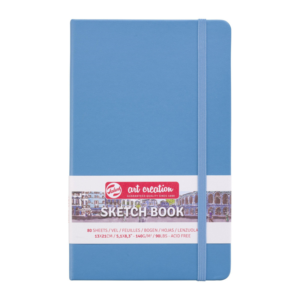 Sketch Book 13 x 21 cm - Talens Art Creation - Lake Blue, 140g, 80 sheets