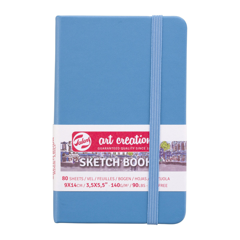 Sketch Book 9 x 14 cm - Talens Art Creation - Lake Blue, 140g, 80 sheets