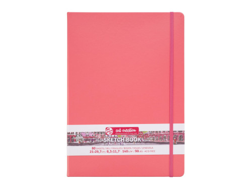 Sketch Book 21 x 30 cm - Talens Art Creation - Coral Red, 140g, 80 sheets