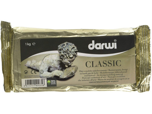 Modelling clay Classic - Darwi - white, 1 kg