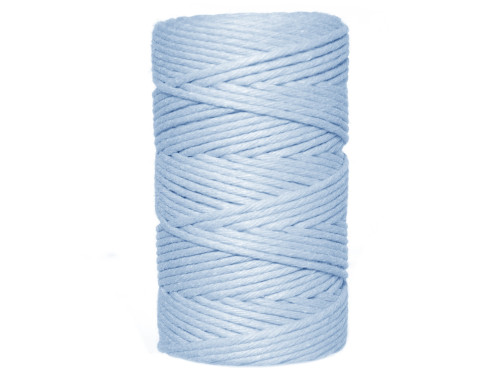 Cotton cord for macrames - sky blue, 2 mm, 100 g, 60 m