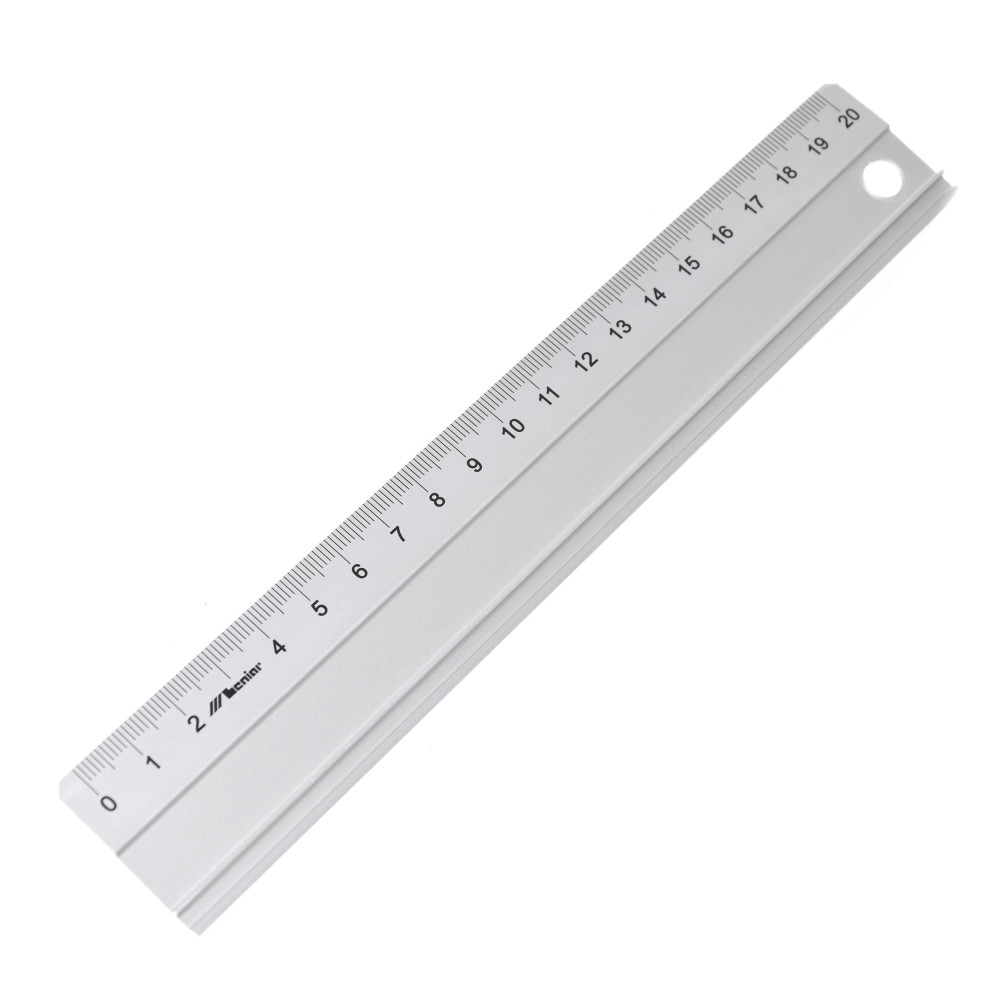 Aluminum ruler 20 cm - Leniar